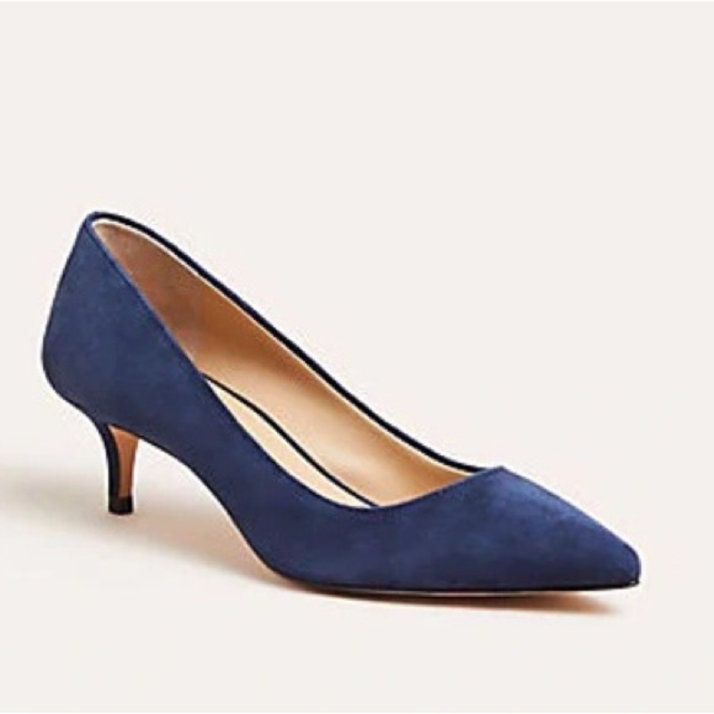 Navy Suede Heels